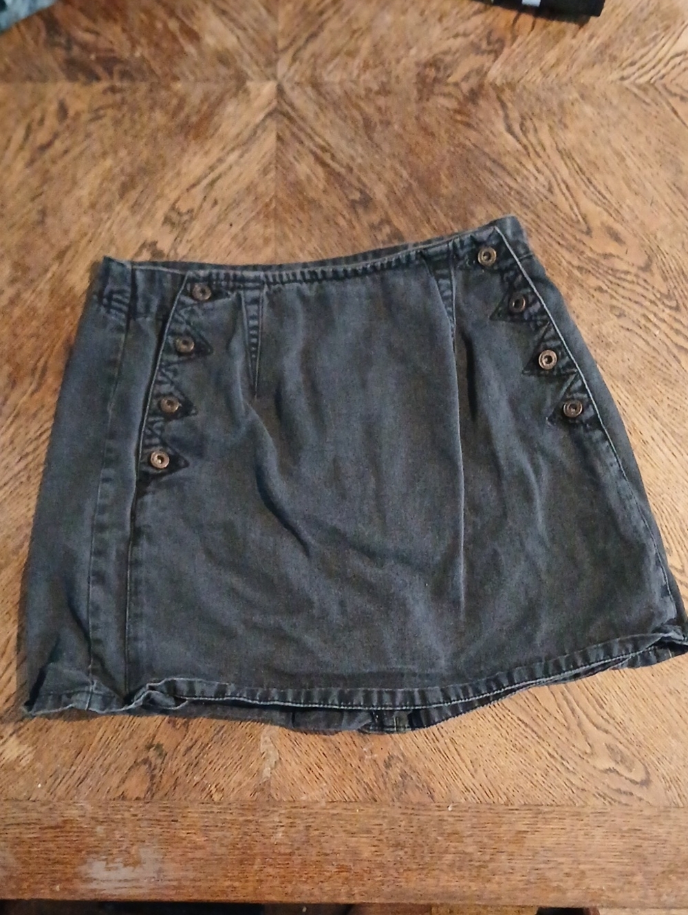 Black Demin Skort Womens
